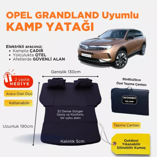 Woinbo Kamp Yatağı – Opel Grandland Uyumlu